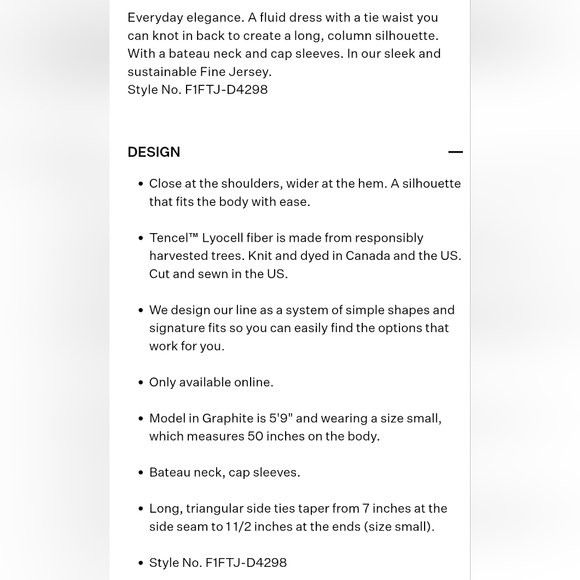 ❤️ EILEEN FISHER NAVY BLUE FINE JERSEY TIE WAIST MIDI DRESS, SMALL - Picture 12 of 12